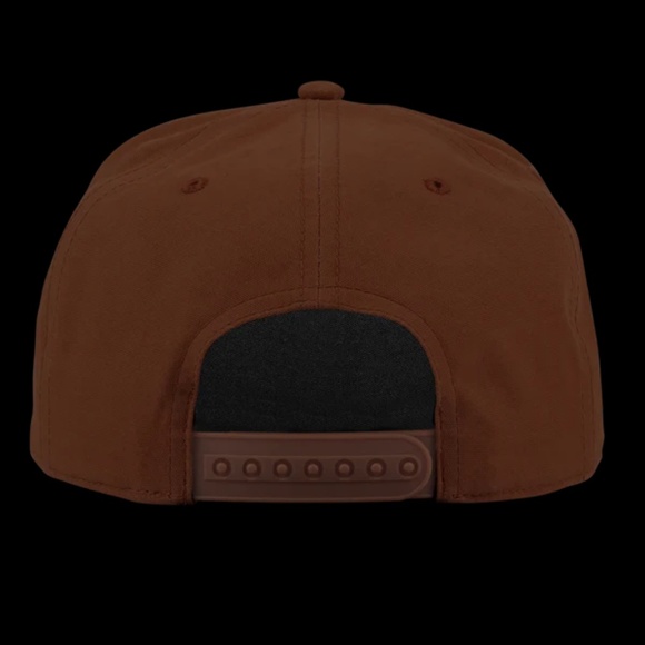 Bare Curved Canvas 5 Panel Rope Hat - vintage rust - Picture 2 of 8